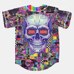 Zeds Dead Test Pattern Baseball Jersey For EDM Festivals